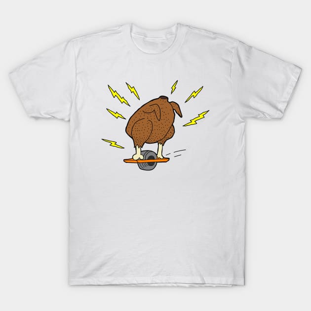 Onewheel chicken wheel T-Shirt by Be Cute 